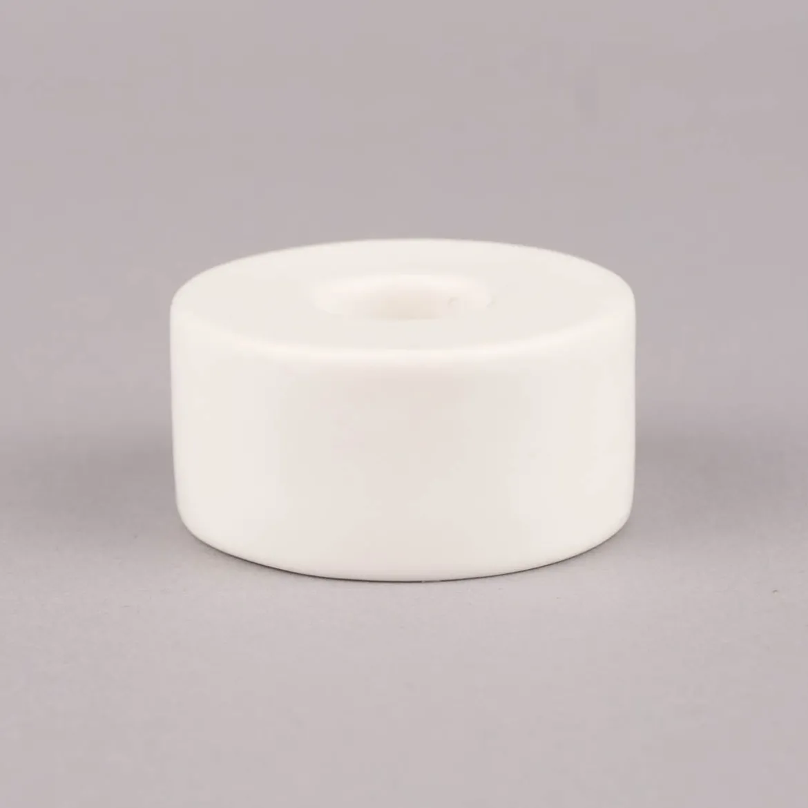 Rico Design Kerzenhalter für Stabkerzen Keramik matt weiß 3x6cm
