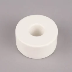 Rico Design Kerzenhalter für Stabkerzen Keramik matt weiß 3x6cm