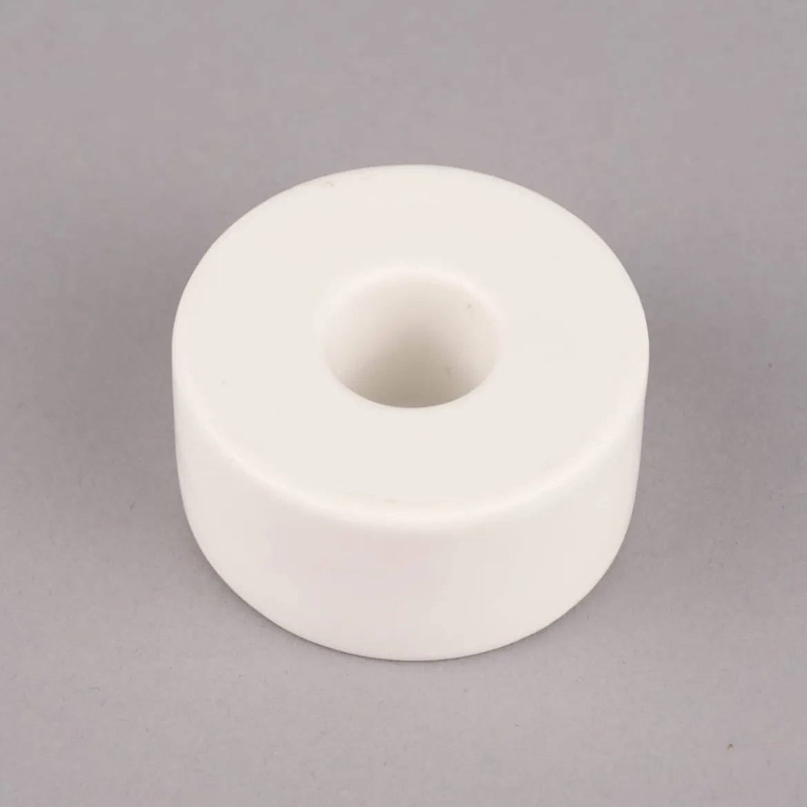 Rico Design Kerzenhalter für Stabkerzen Keramik matt weiß 3x6cm