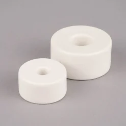 Rico Design Kerzenhalter für Stabkerzen Keramik matt weiß 3x6cm