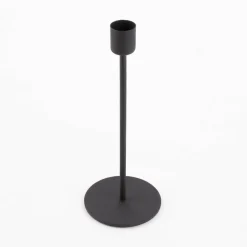 Rico Design Kerzenhalter für Stabkerzen Metall matt schwarz 20,5x8cm