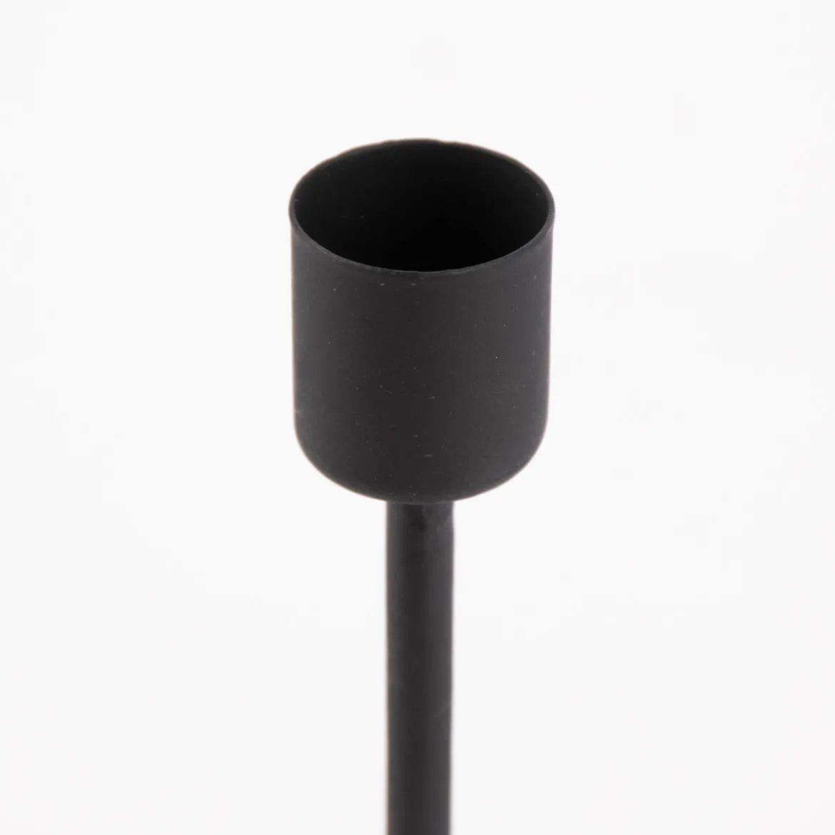 Rico Design Kerzenhalter für Stabkerzen Metall matt schwarz 20,5x8cm