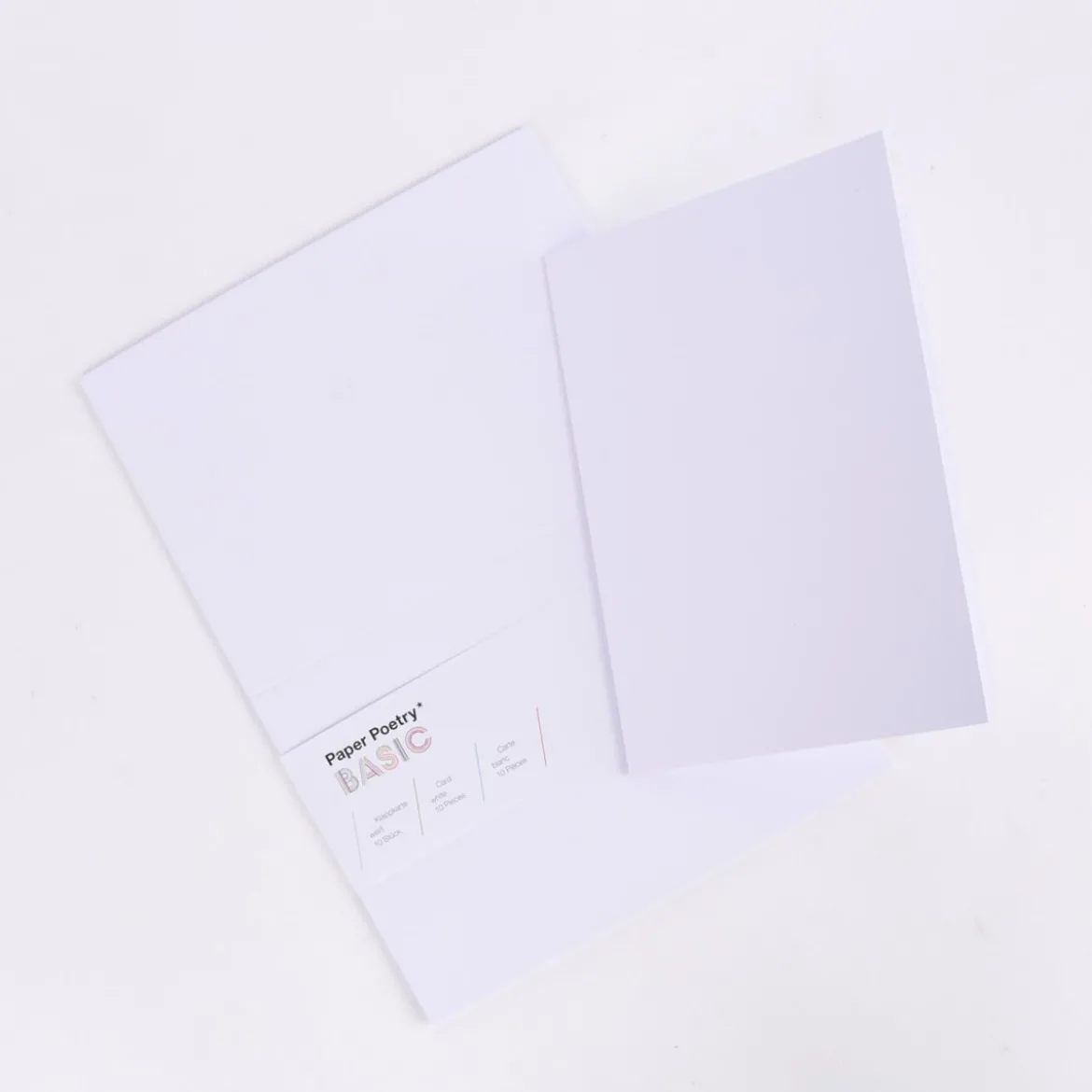 Rico Design Klappkarte Basic B6 einfarbig 10 Stück 16,8x23,8cm verschiedene Farben