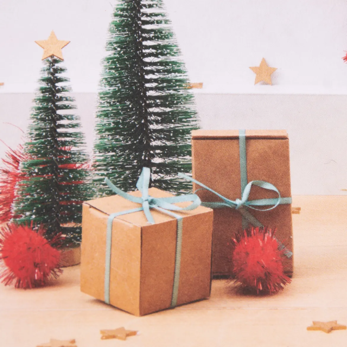 Rico Design kleine Geschenkschachteln verschiedene Größen braun 6 Stück