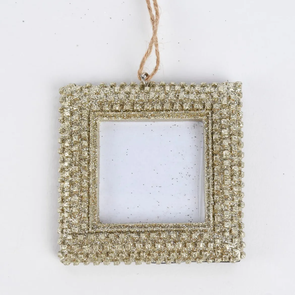 Rico Design kleiner Bilderrahmen zum Aufhängen Kunststoff gold 7x7cm