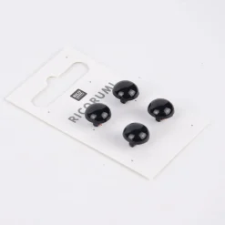 Rico Design Knöpfe mit Steg braun-schwarz 4 Stück 11mm