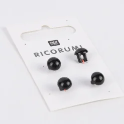 Rico Design Knöpfe mit Steg braun-schwarz 4 Stück 8,5mm