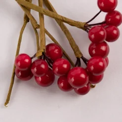 Rico Design künstliche Zweige mit Beeren rot braun 6 Stück 12cm