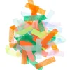 Rico Design Konfetti rechteckig Farbmix bunt mit Neon 20g