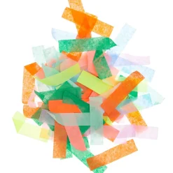 Rico Design Konfetti rechteckig Farbmix bunt mit Neon 20g
