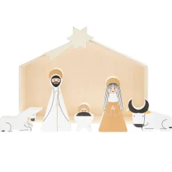 Rico Design Krippen-Set mit Figuren Holz 6-teilig