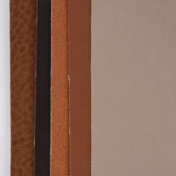 Rico Design Kunstleder Zuschnitte 5 Stück Naturfarbtöne 14,8x21cm