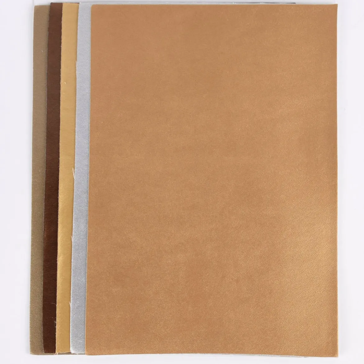 Rico Design Kunstleder Zuschnitte 5 Stück Metallictöne 14,8x21cm