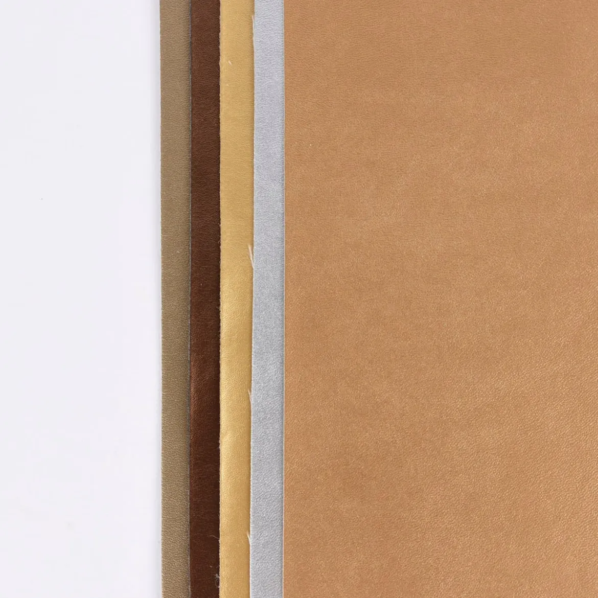Rico Design Kunstleder Zuschnitte 5 Stück Metallictöne 14,8x21cm