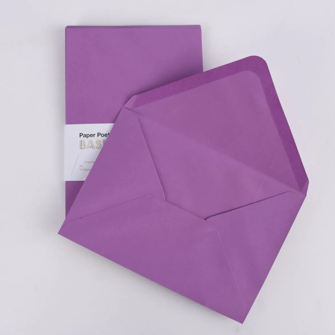 Rico Design Kuvert Basic B6 einfarbig 10 Stück 12,5x17,6cm verschiedene Farben