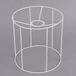 Rico Design Lampenschirm-Gestell Metall weiß 20x20cm