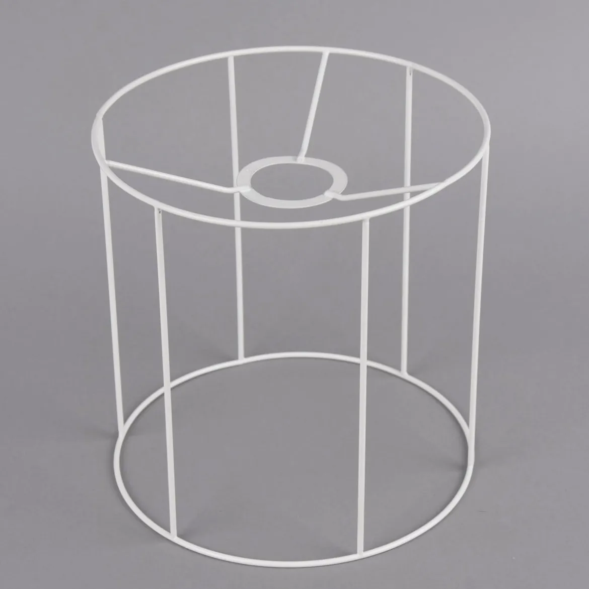 Rico Design Lampenschirm-Gestell Metall weiß 20x20cm