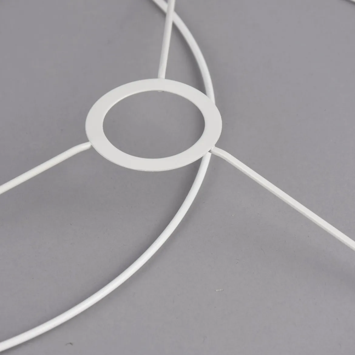 Rico Design Lampenschirmring Set Metall weiß 30cm
