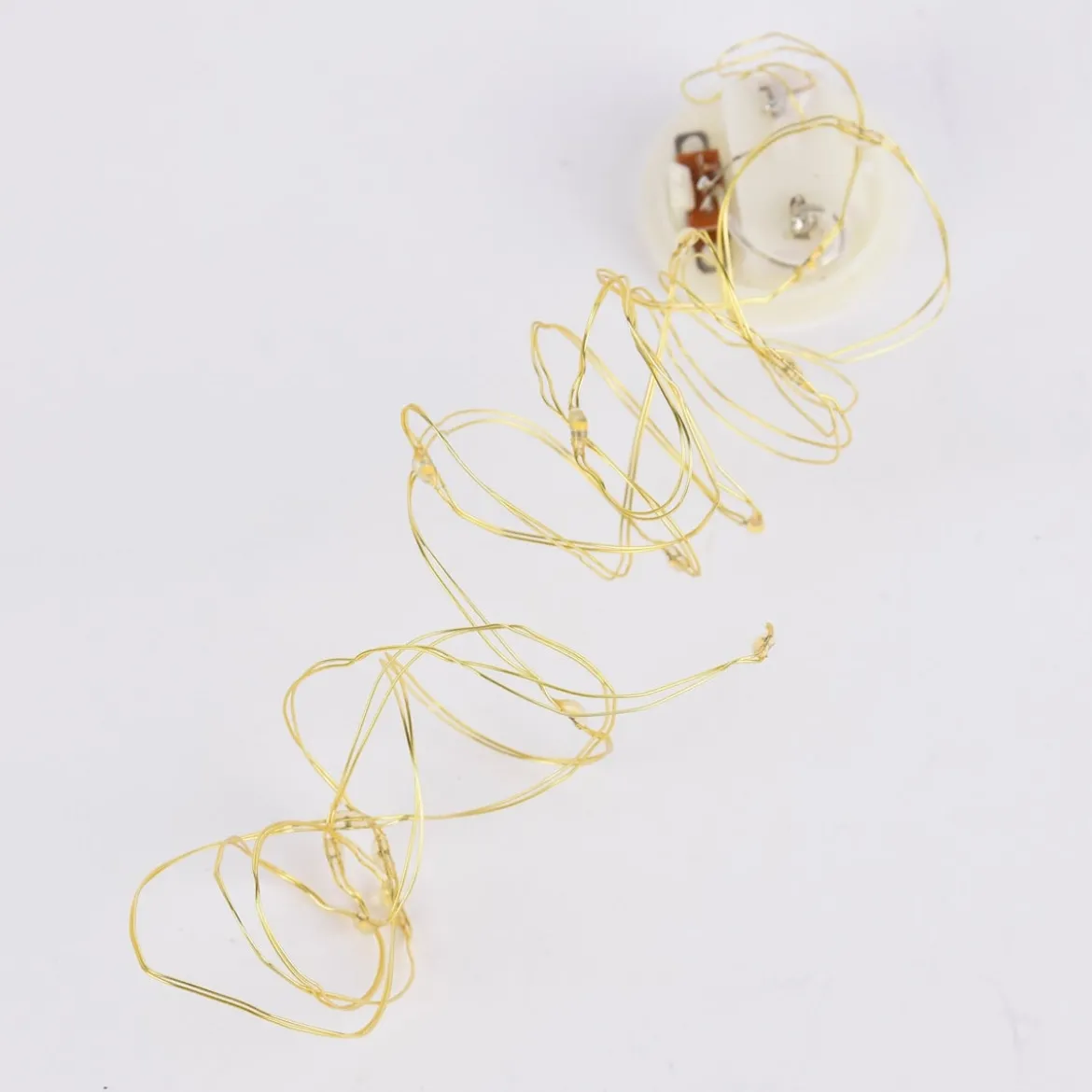 Rico Design LED Lichterkette goldfarbig 1,5 m 15 LEDs für Dekohaube