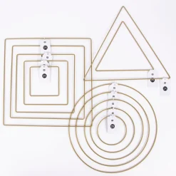 Rico Design Metallring Dreieck gold verschiedene Größen