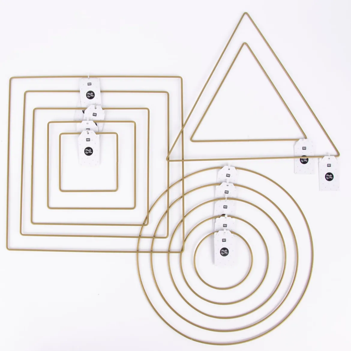 Rico Design Metallring Quadrat gold verschiedene Größen