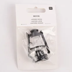 Rico Design Miniatur Laterne schwarz klar 4x5,5cm