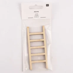 Rico Design Miniatur Leiter Holz natur 4x10cm
