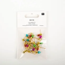Rico Design Miniatur Lichterkette bunt Wichtelwelt 50cm Länge