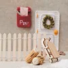 Rico Design Miniatur Schlitten Holz natur 4x7x2,5cm