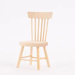 Rico Design Miniatur Stuhl Holz natur 4x8cm