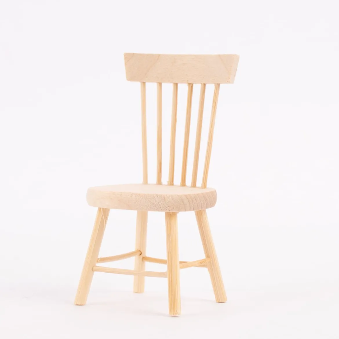 Rico Design Miniatur Stuhl Holz natur 4x8cm