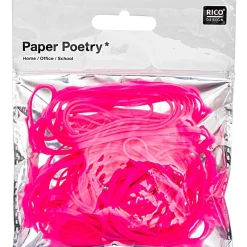 Rico Design Neon-Gummibänder einfarbig neonpink 45g