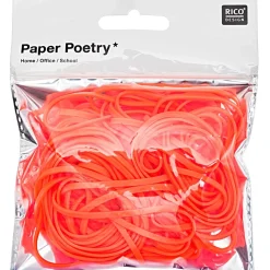 Rico Design Neon-Gummibänder einfarbig neon-orange 45g