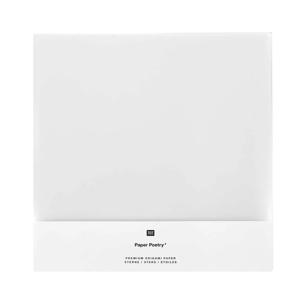 Rico Design Origami Papier Sterne 32 Blatt weiß transparent 15x15cm