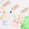 Rico Design Papieranhänger Bunny Hop Ostereier mit Schnur und Klammern 8 Stück