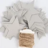 Rico Design Papieranhänger Sterne Graukarton 24 Stück 7x6,5cm
