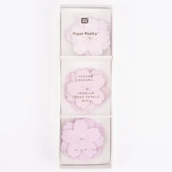 Rico Design Papierblüten Kirschblüten rosa goldfarbig 90 Stück