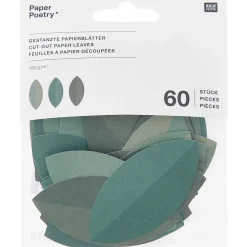 Rico Design Papierblätter grün 60 Stück