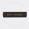 Rico Design Papierstreifen für Ring Weihnachten Kraftpapier schwarz goldfarbig 3 Stück 42x7cm