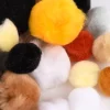 Rico Design Pompon Set 50 Stück verschiedene Farbtöne und Größen