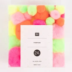 Rico Design Pompons Neon Fluo Set 50 Stück
