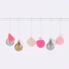 Rico Design Pompon- und Kugel-Anhänger neon pastell 6 Stück 3cm