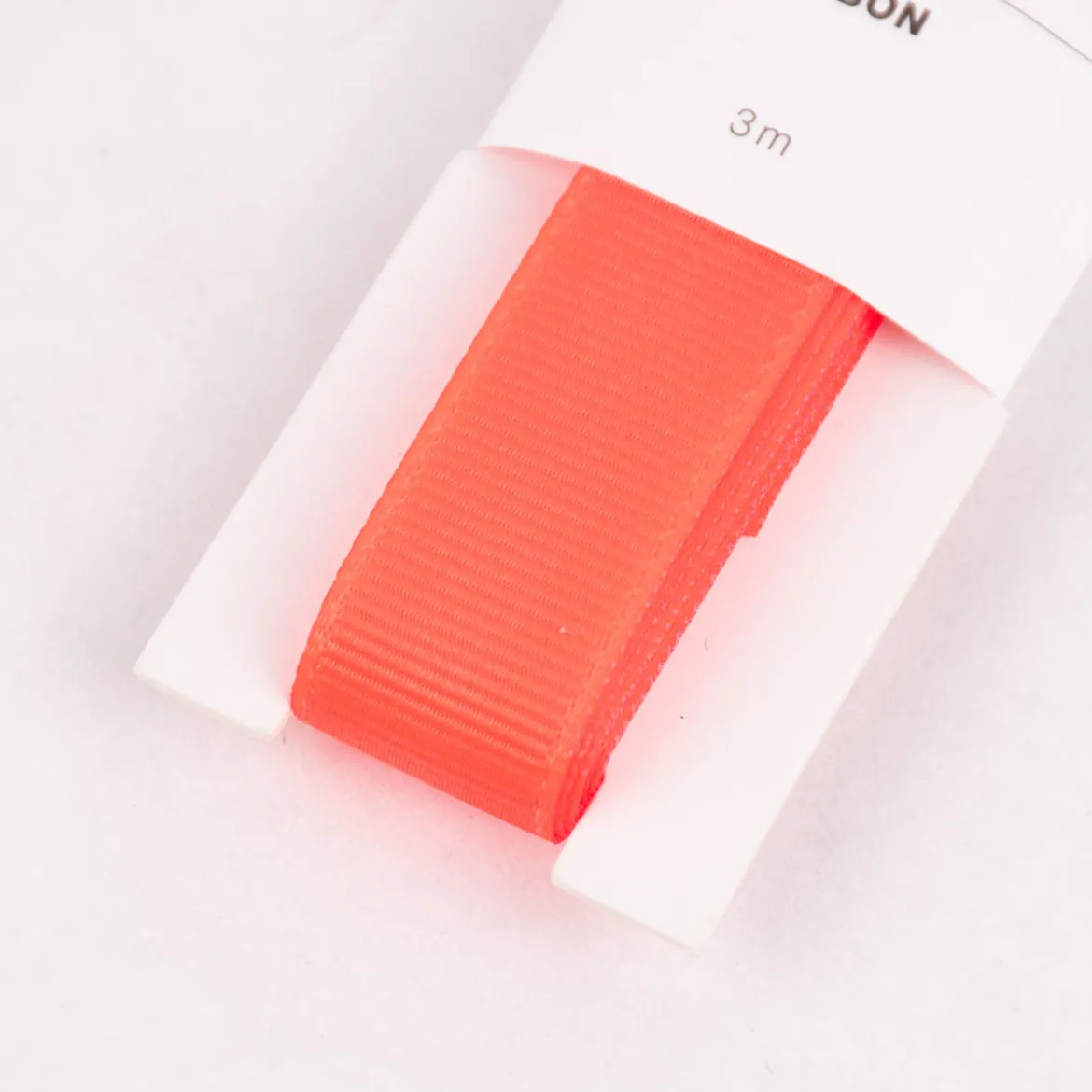 Rico Design Ripsband einfarbig 16mm neonorange 3 Meter