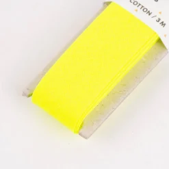 Rico Design Schrägband Baumwolle 2cm uni neongelb 3m