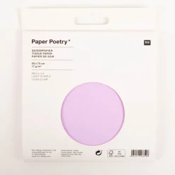 Rico Design Seidenpapier einfarbig helllila 50x70cm Paper Poetry 1 Bogen