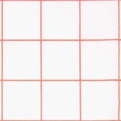 Rico Design Seidenpapier Karo Muster weiß rot 50x70cm 5 Bogen
