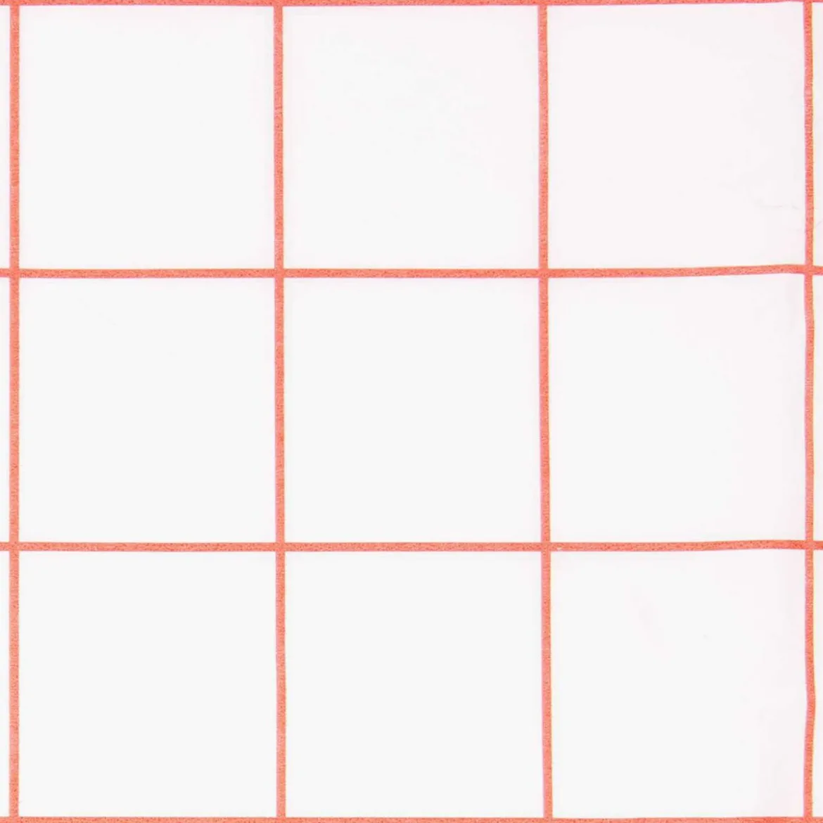 Rico Design Seidenpapier Karo Muster weiß rot 50x70cm 5 Bogen