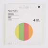 Rico Design Seidenpapier Neon Mix einfarbig gelb grün rot orange 50x70cm 4 Bogen