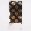 Rico Design Seidenpapier Punkte Hot Foil schwarz goldfarbig 50x70cm 4 Bogen