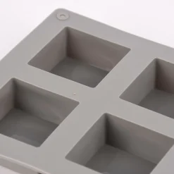 Rico Design Seifengießform quadratisch für 6 Stück 5x5x2,5cm